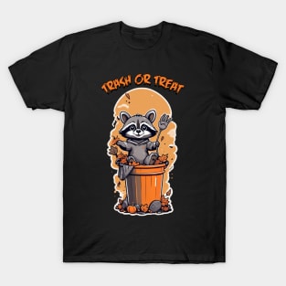 Trash or Treat - Baby Raccoon Halloween T-Shirt